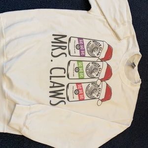 SOLD MRS Claws Christmas sweater crew neck